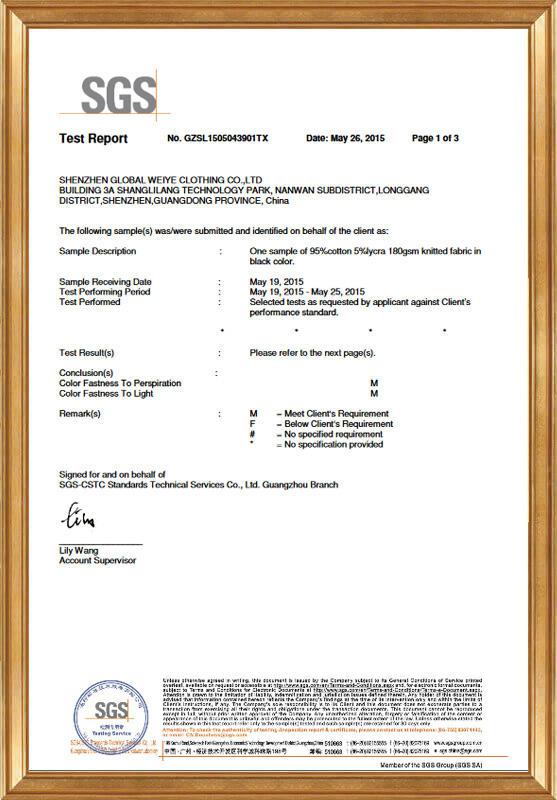 SGS test report