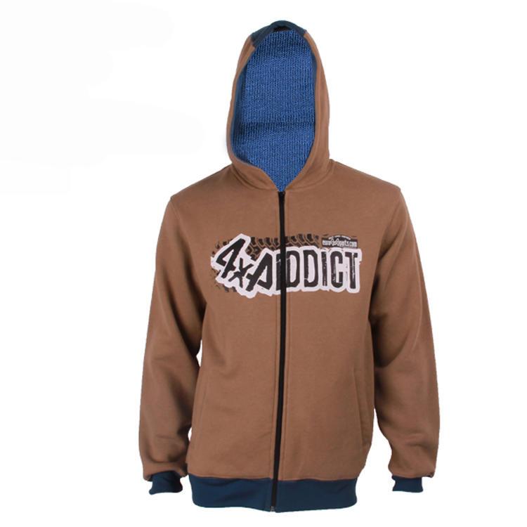 zip hoodie printing logo in china factory