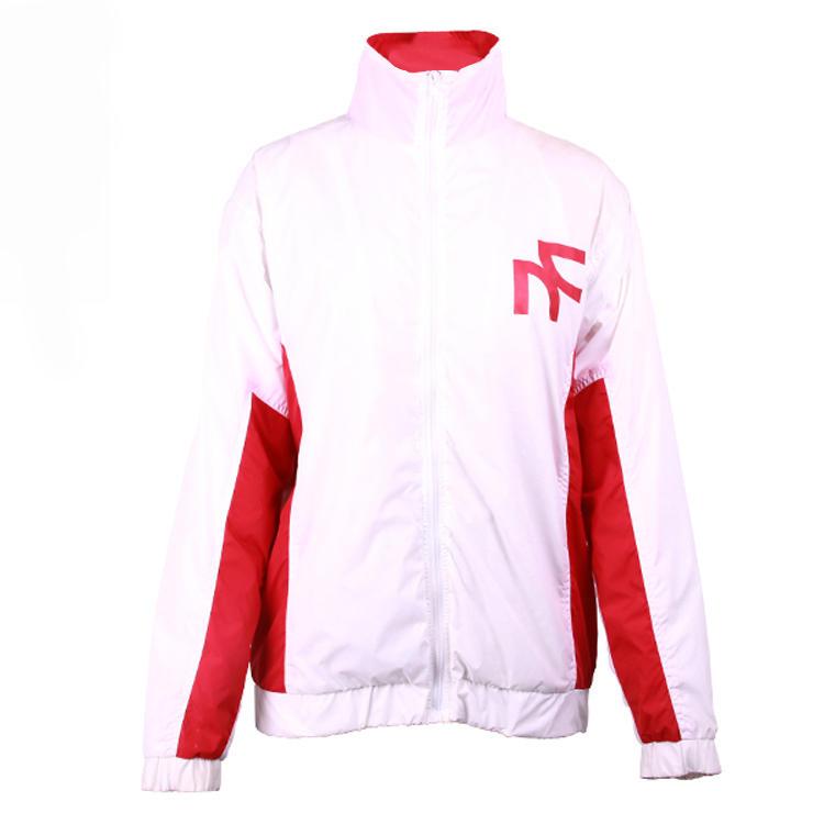 white windbreaker printing logo for men