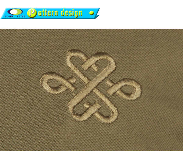 定做男士广告宣传衫军绿色刺绣翻领短袖T恤衫定制