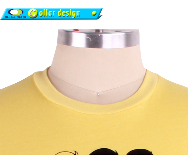 定做黄色团体服圆领短袖定制印logo广告宣传T恤衫订制厂家