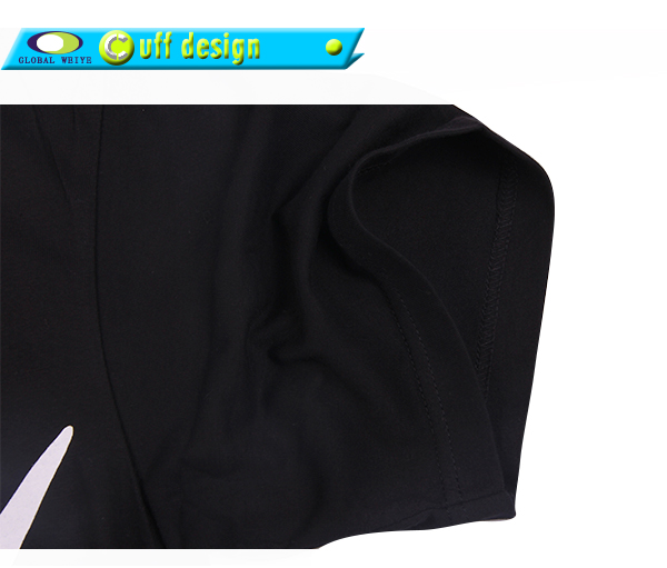 定做黑色团体工作服圆领短袖定制印logo广告宣传T恤衫订制