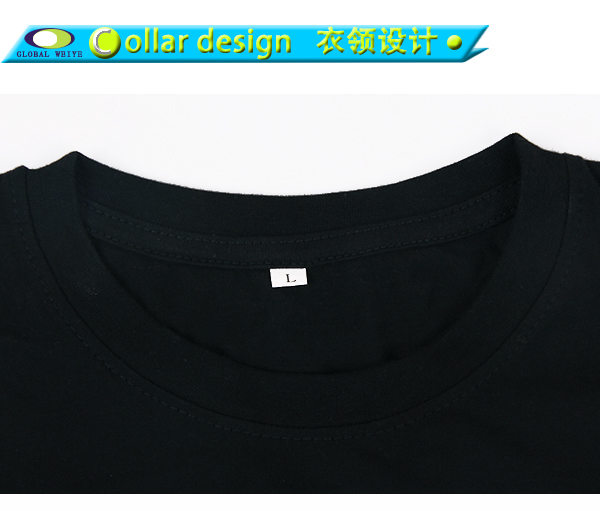 黑色广告衫情侣装印花圆领短袖T恤衫定制厂家