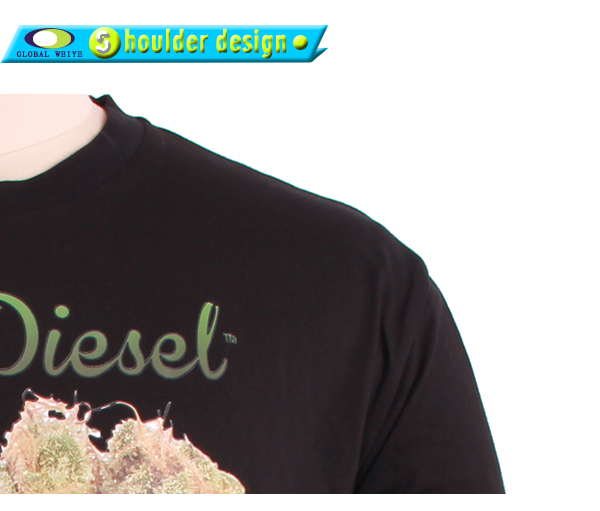 男士广告宣传衫黑色树叶烫画圆领短袖T恤衫定制厂家