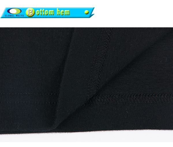 男士广告宣传衫黑色人物烫画圆领短袖T恤衫定制厂家