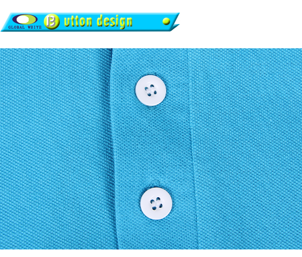 女士团队广告宣传衫蓝色翻领印花短袖Polo衫工作服定制厂家