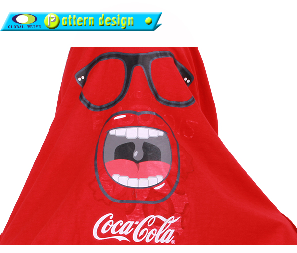 男士红色团队广告宣传衫圆领印花短袖T恤工作服定制厂家