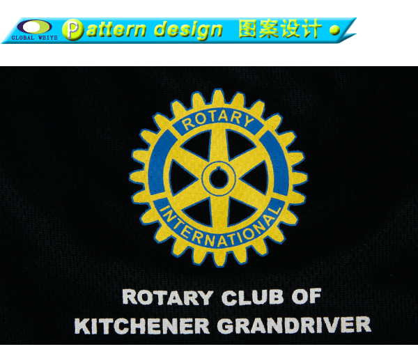 定制长袖插肩俱乐部男士黑色网眼全涤印花T恤衫