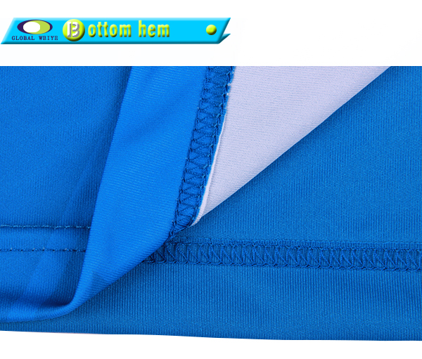 定制男士全涤蓝色热升华POLO衫翻领短袖T恤