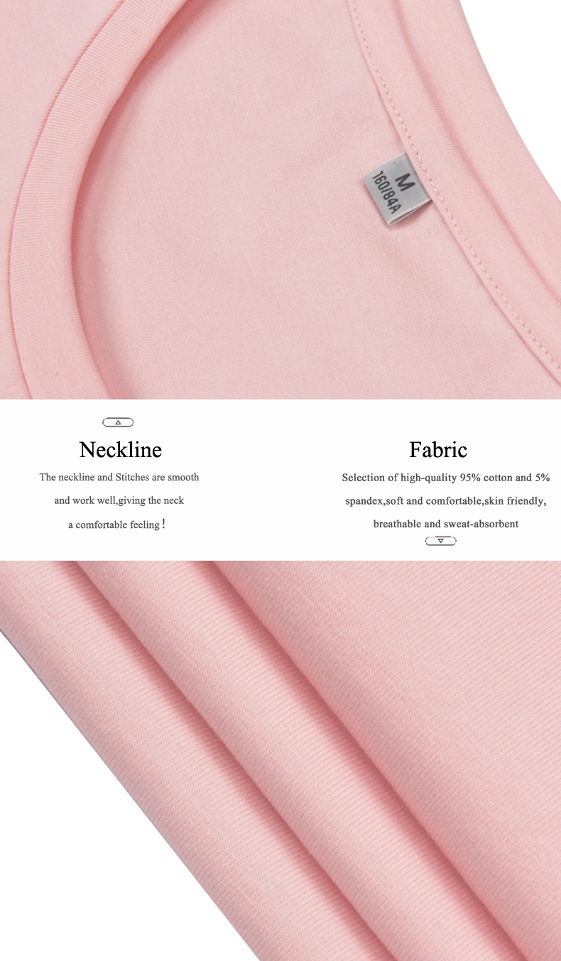 Brand Quality China Factory 100 Cotton Custom Printing T Shirt for Women