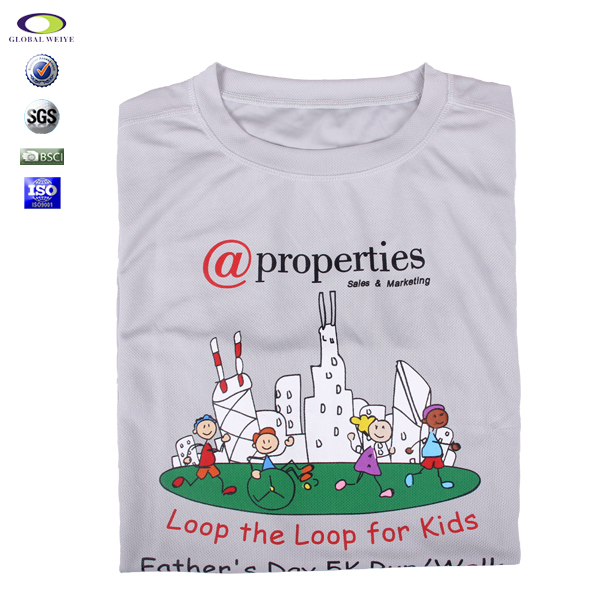 男士广告游戏宣传衫全涤印花圆领短袖T恤衫团队服定制