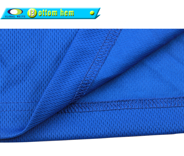 男士全涤深蓝色空白插肩POLO衫翻领短袖T恤衫定制工厂