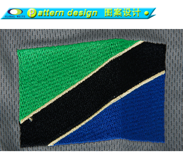 订制男士银灰蓝色拼接POLO衫翻领刺绣短袖T恤衫定制工厂