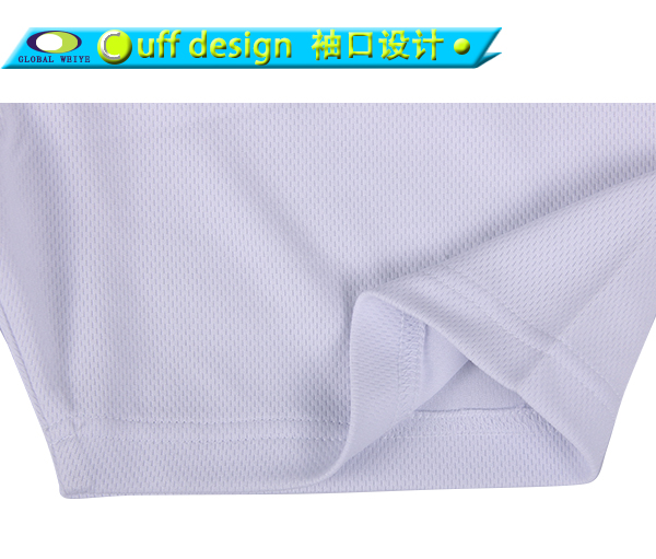 定制男士圆领白色空白网眼短袖T恤衫定制厂家