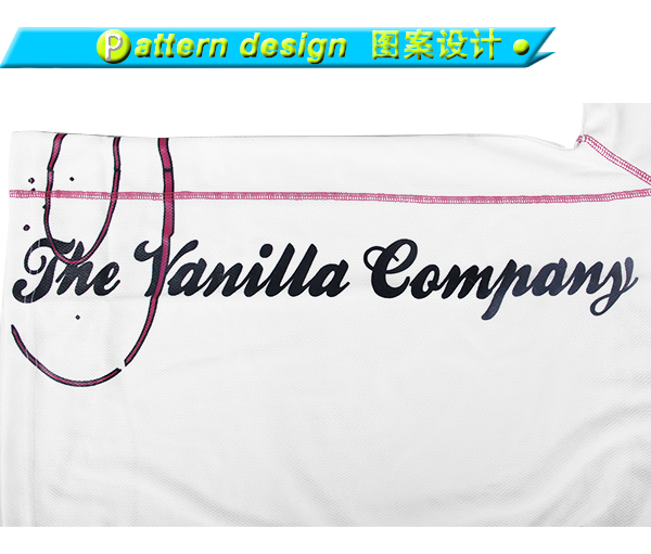 定制男士白色全涤网眼印花圆领短袖T恤衫