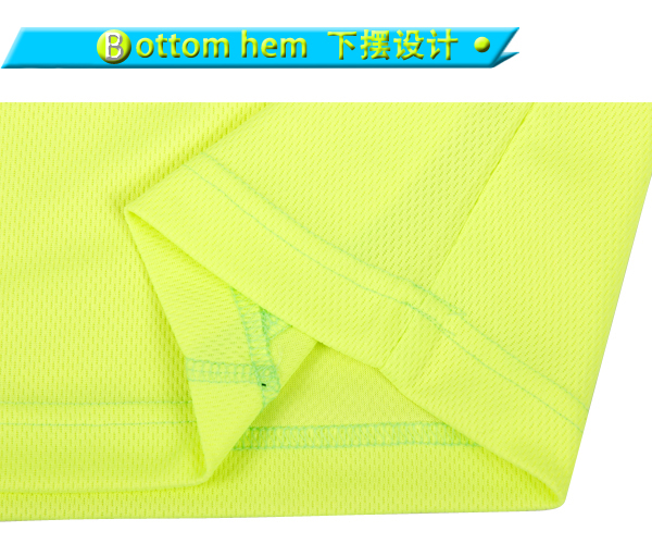 订制男士荧光绿色全涤圆领反光印花短袖T恤衫广告衫定做