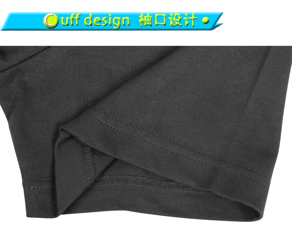 订制男士灰色全涤圆领字母印花短袖T恤衫工作服定做