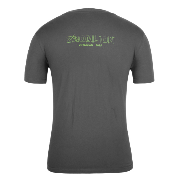 订制男士灰色全涤圆领字母印花短袖T恤衫工作服定做