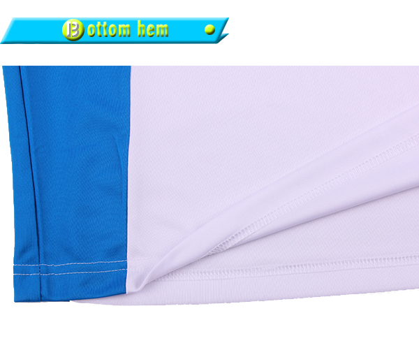 订制白色全涤V领插肩团队字母印花T恤男短袖T恤衫运动服