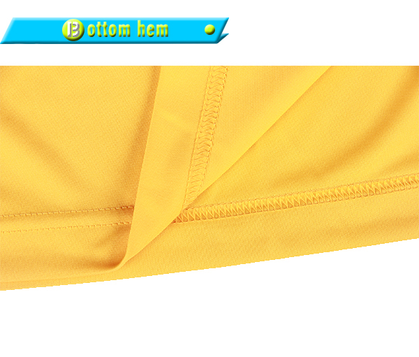 订制黄色全涤插肩印花T恤男圆领短袖工作服定制