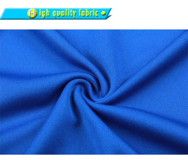 订制男士蓝色全涤插肩拼接印花T恤圆领短袖运动服定做