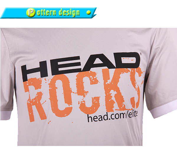 订制男士灰色全涤热升华T恤圆领短袖运动服定做