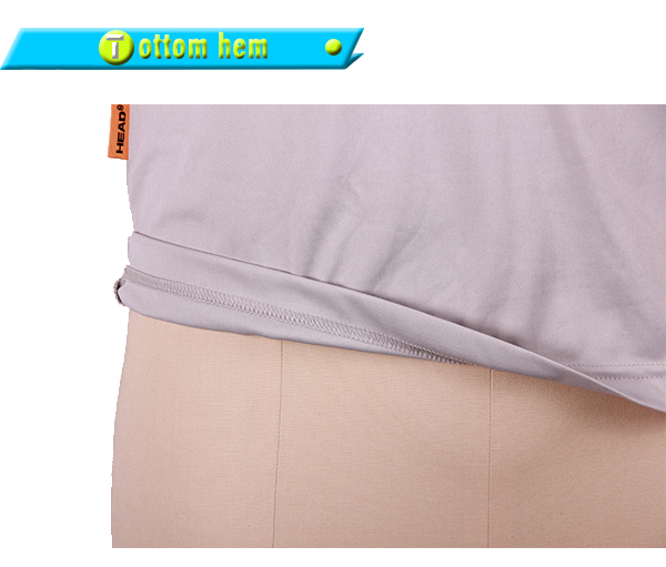 订制男士灰色全涤热升华T恤圆领短袖运动服定做