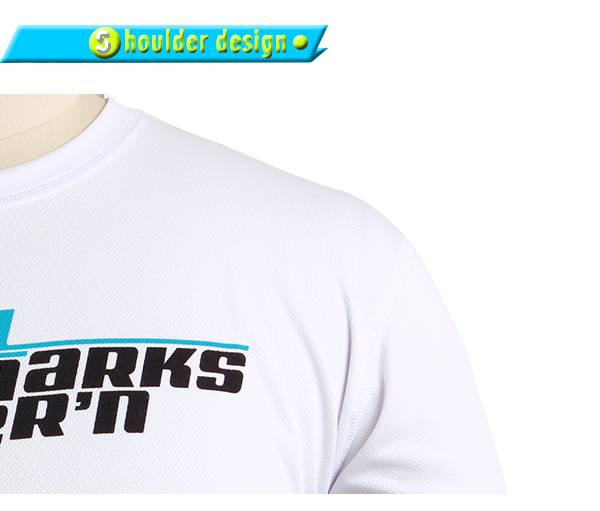 订制男士白色全涤印花T恤圆领短袖工作服定做