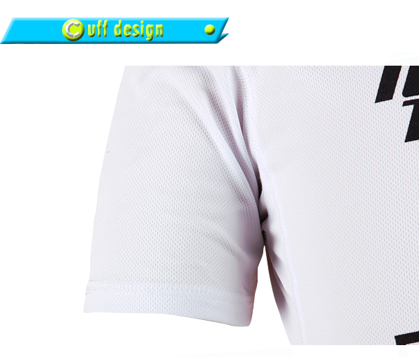 订制男士白色全涤印花T恤圆领短袖工作服定做