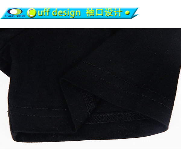 定制工作服黑色短袖印花女士圆领T恤衫定制印logo