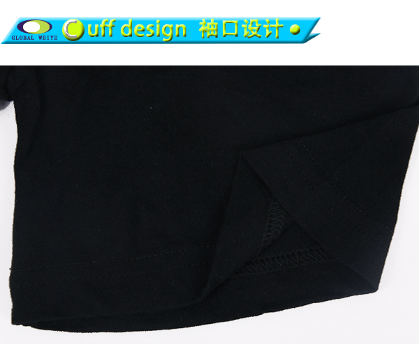 定做工作服黑色短袖纯棉女士圆领空白T恤衫订制